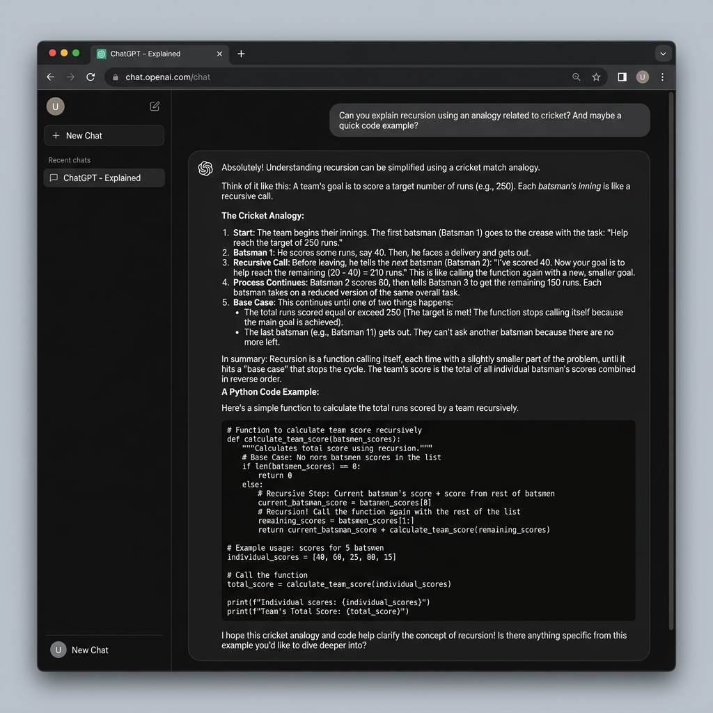 ChatGPT Interface