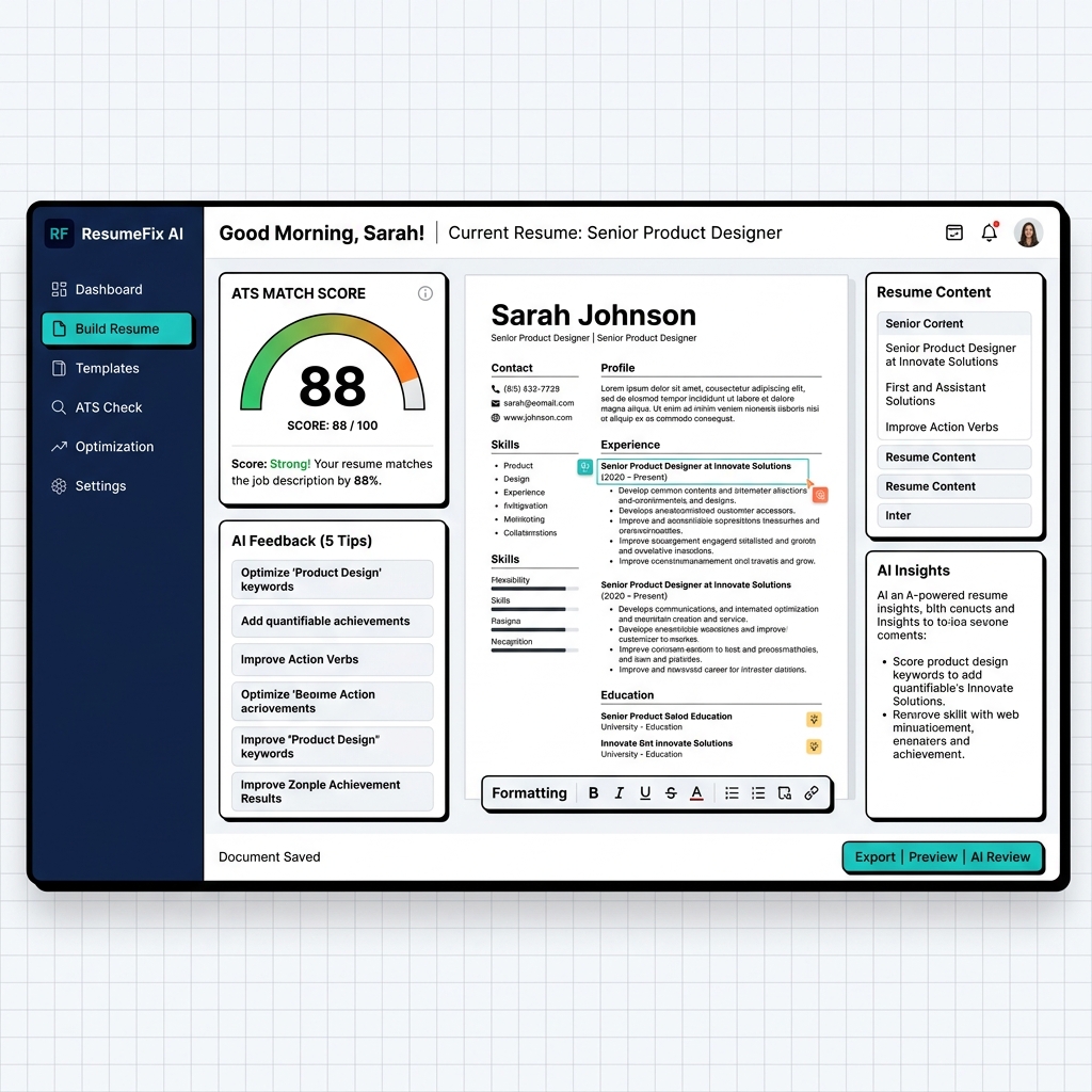 ResumeFix AI Resume Builder